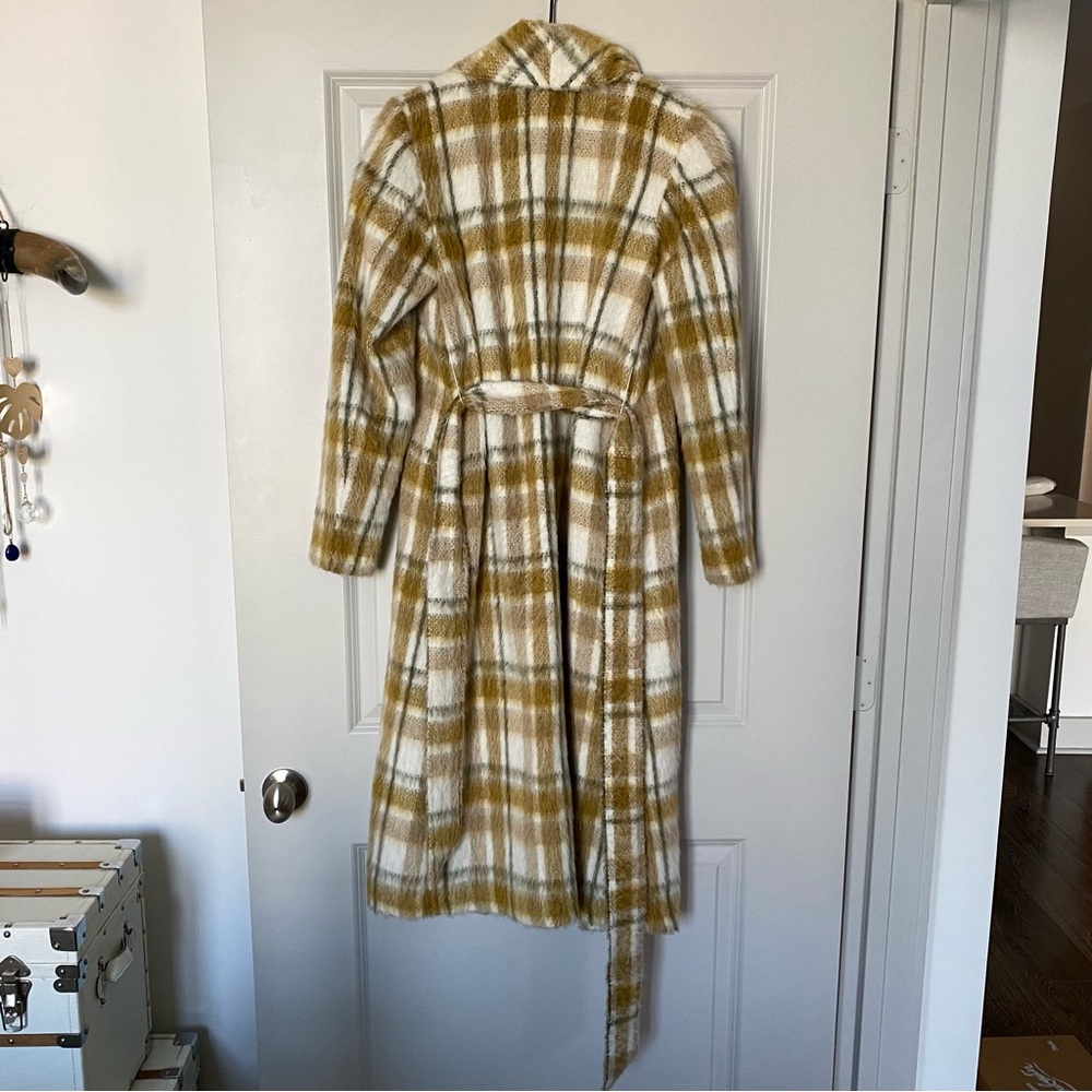 Ramy Brook Brooklyn Plaid Wrap Coat - Picture 4 of 6